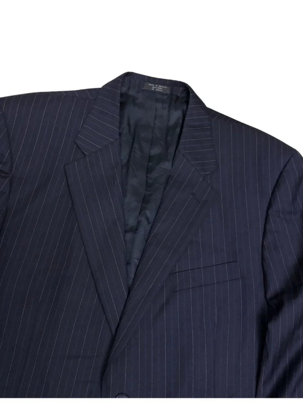 DONALD TRUMP Blazer Sport Coat WOOL Stripe Luxury Business Formal Jacket Men 43R